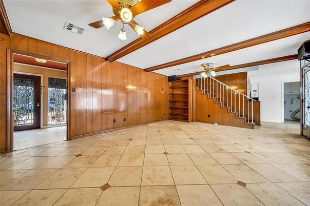Empty room, Interior, Wooden Walls