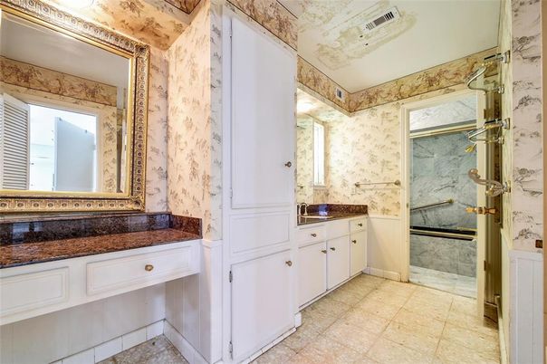 Bathroom, Glass Shower, Interior, Marble Walls