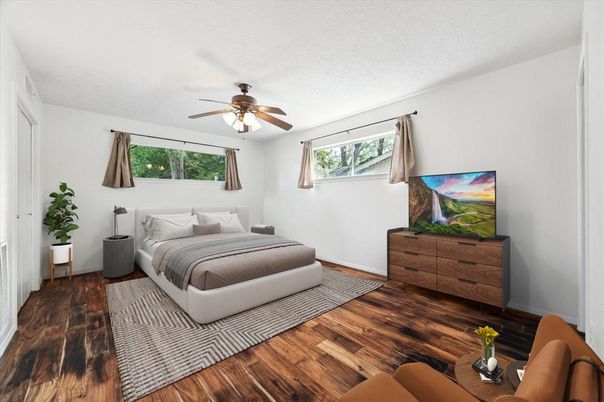 Bedroom, Interior, Wood Texture Flooring