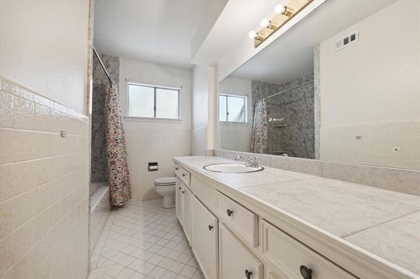 Bathroom, Dual Sink Vanities, Interior, Tile Countertops