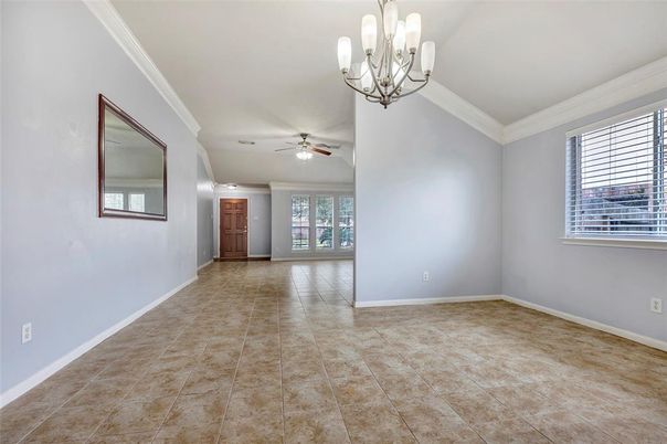 Chandelier, Empty room, Interior