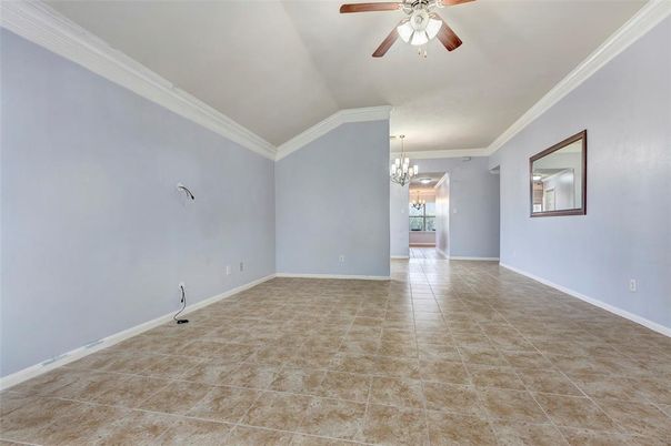 Chandelier, Empty room, Interior