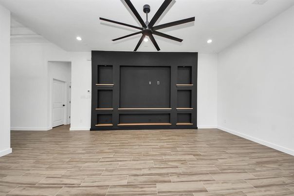 Interior, Recessed Lighting, Wood Texture Flooring