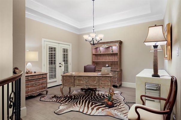 Chandelier, Home Office, Interior