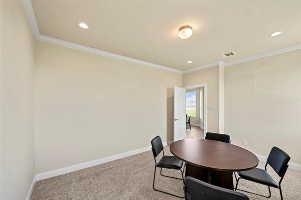 Dining room, Interior, Recessed Lighting