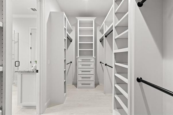 Interior, Walk-in Closets, Wood Texture Flooring