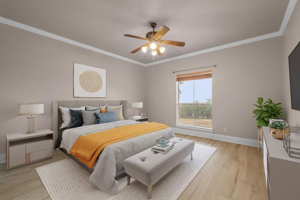 Bedroom, Interior, Wood Texture Flooring