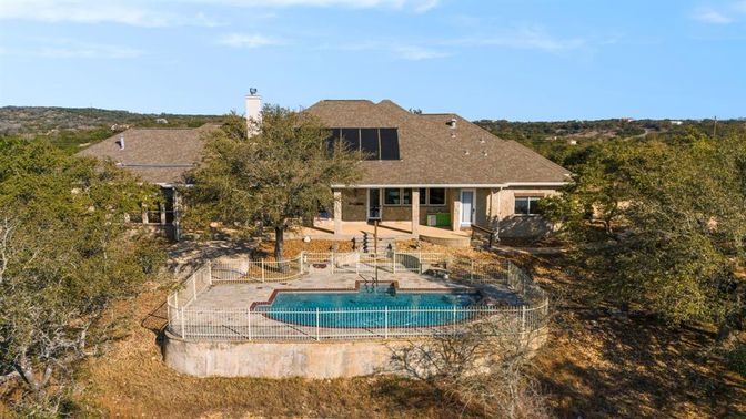 Exterior, Pool, Solar Panels