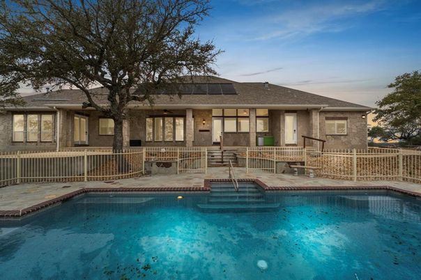 Exterior, Pool, Solar Panels