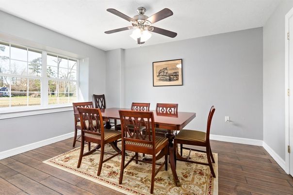 Dining room, Interior, Wood Texture Flooring