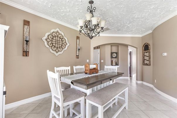 Chandelier, Dining room, Interior