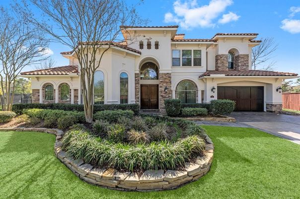 Attached, Backyard, Exterior, Facade, Mediterranean