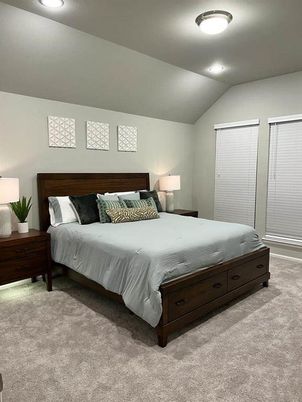 Bedroom, Interior, Recessed Lighting