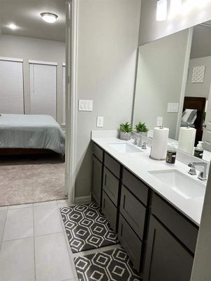 Bathroom, Bedroom, Dual Sink Vanities, Interior, Recessed Lighting