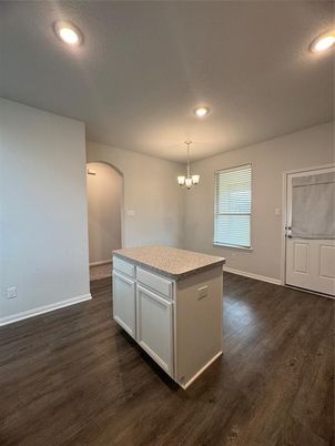 Chandelier, Interior, Recessed Lighting, Wood Texture Flooring