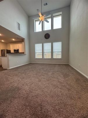 Empty room, Interior, Kitchen, Recessed Lighting