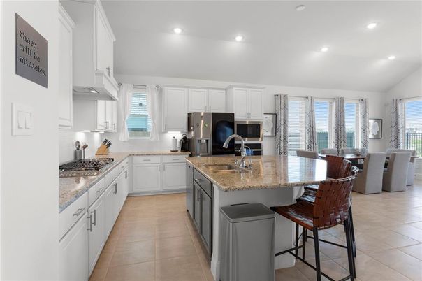 Dining room, Interior, Kitchen, Recessed Lighting, Stainless Steel Appliances