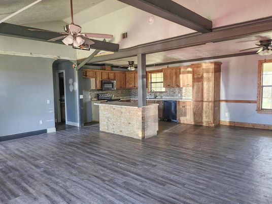 Empty room, Interior, Kitchen, Wood Texture Flooring