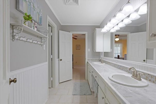 Bathroom, Dual Sink Vanities, Interior, Tile Countertops