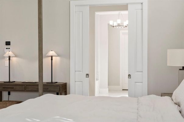 Bedroom, Chandelier, Interior