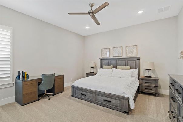 Bedroom, Home Office, Interior, Recessed Lighting