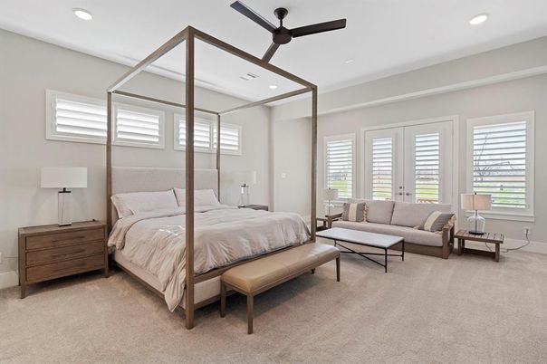 Bedroom, Interior, Recessed Lighting