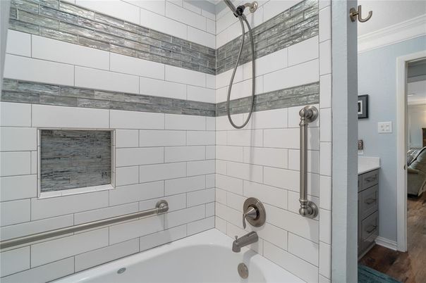Bathroom, Interior, Wood Texture Flooring