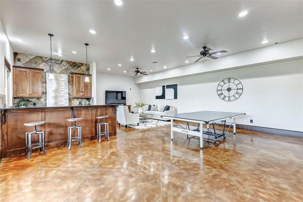Game Room, Interior, Pendant Lights, Recessed Lighting