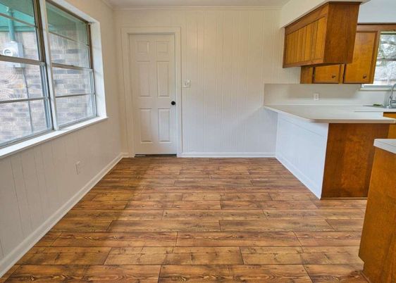 Interior, Kitchen, Wood Texture Flooring