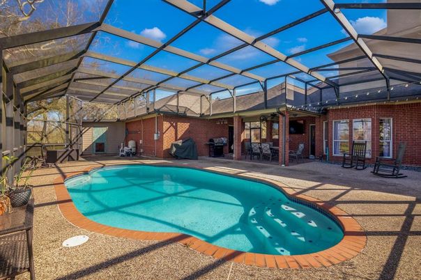 Glass Ceilings, Interior, Pool, Stone Walls, Sun Room