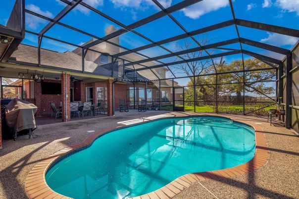 Glass Ceilings, Interior, Pool, Stone Walls, Sun Room