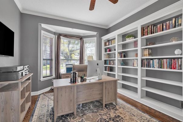 Home Office, Interior, Wood Texture Flooring
