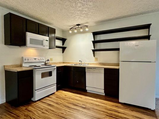 Interior, Kitchen, Wood Texture Flooring