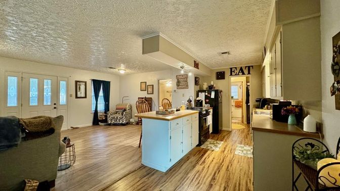 Interior, Kitchen, Wood Texture Flooring