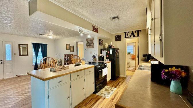 Interior, Kitchen, Wood Texture Flooring
