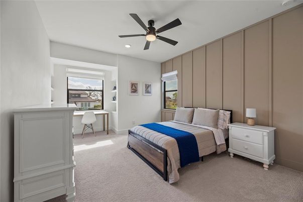 Bedroom, Home Office, Interior, Recessed Lighting