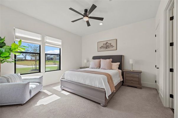 Bedroom, Interior, Recessed Lighting