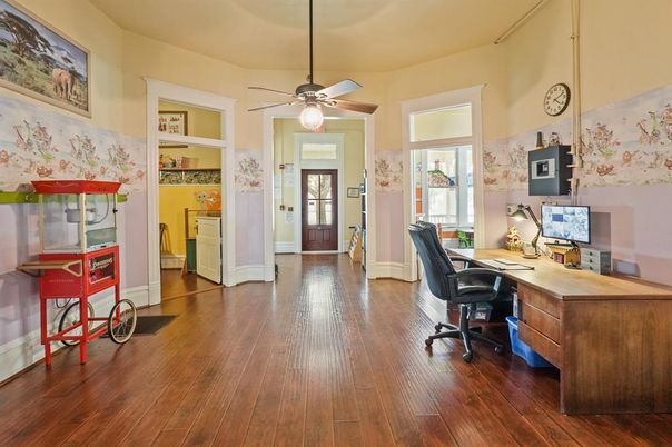 Home Office, Interior, Wood Texture Flooring