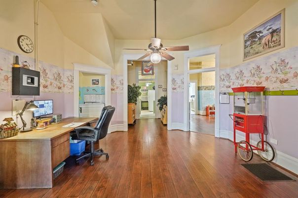 Home Office, Interior, Wood Texture Flooring