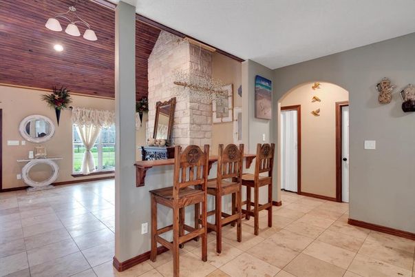 Dining room, Interior, Stone Walls