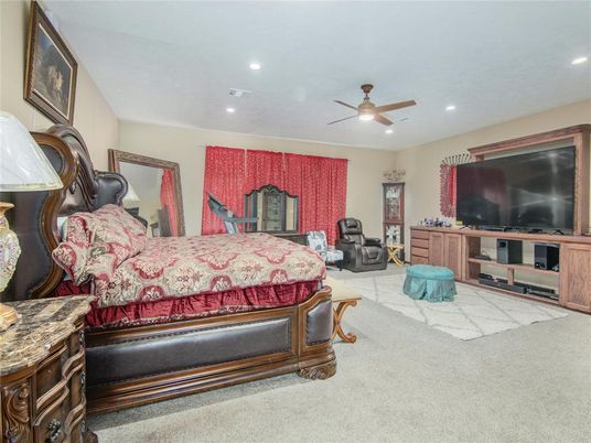 Bedroom, Interior, Recessed Lighting