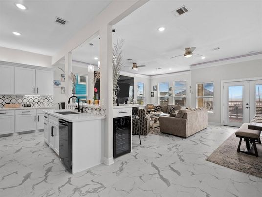 Interior, Kitchen, Living room, Marble, Recessed Lighting