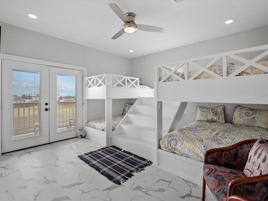 Bedroom, Interior, Marble, Recessed Lighting