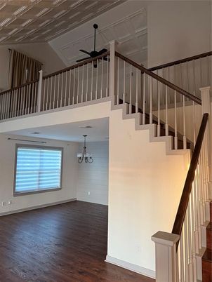 Chandelier, Interior, Wood Texture Flooring