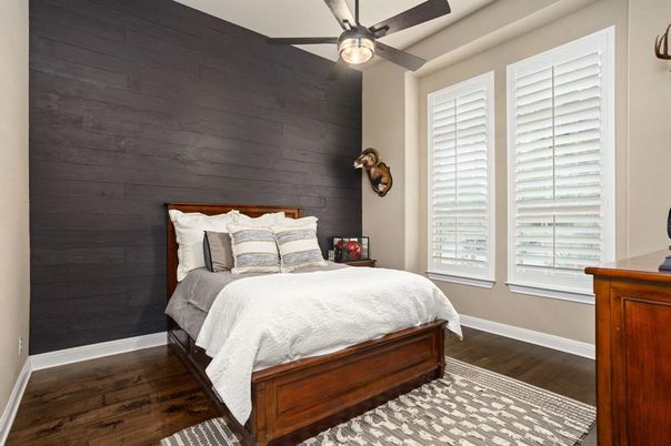 Bedroom, Interior, Wood Texture Flooring, Wooden Walls
