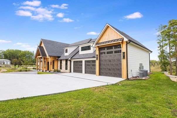 Attached, Backyard, Exterior, Facade, Farmhouse