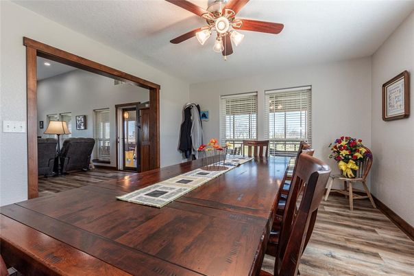Dining room, Interior, Wood Texture Flooring