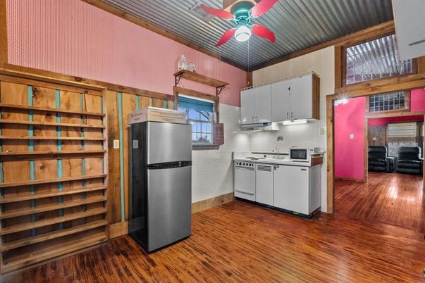 Interior, Kitchen, Wood Texture Flooring