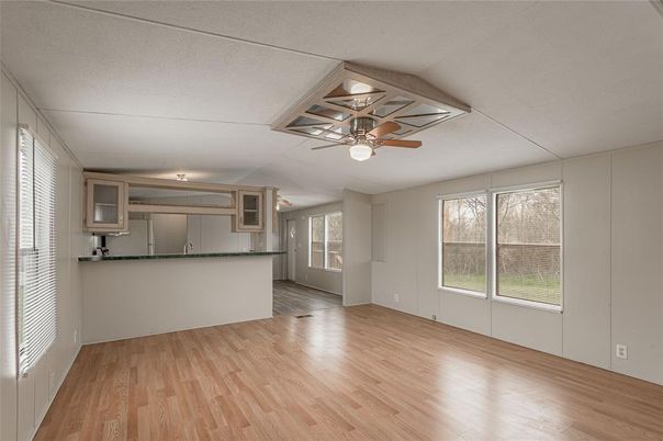 Empty room, Interior, Kitchen, Wood Texture Flooring
