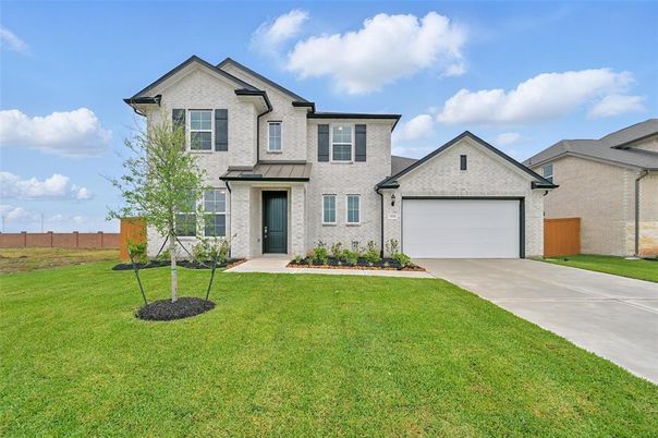 Attached, Backyard, Exterior, Facade, Brick Traditional